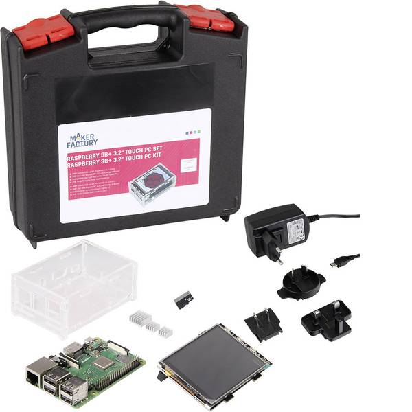 Schede di sviluppo e Single Board Computer - Raspberry Pi® 3 B+ Touch PC Set 1 GB 4 x 1.4 GHz incl. display touchscreen, incl. cavo di alimentazione, incl. Noobs OS, - Schede di sviluppo e Single Board Computer - Raspberry Pi® 3 B+ Touch PC Set 1 GB 4 x 1.4 GHz incl. display touchscreen, incl. cavo di alimentazione, incl. Noobs OS, -