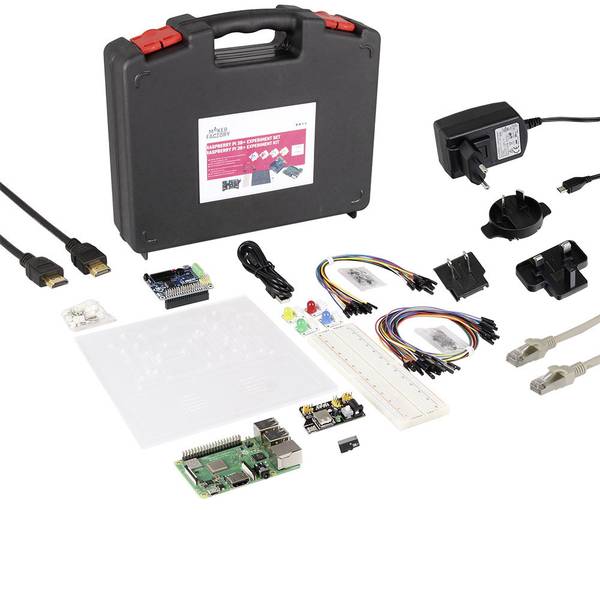 Schede di sviluppo e Single Board Computer - Raspberry Pi® 3 B+ Experiment Set 1 GB 4 x 1.4 GHz incl. sensori, incl. cavo di alimentazione, incl. Noobs OS, incl. - Schede di sviluppo e Single Board Computer - Raspberry Pi® 3 B+ Experiment Set 1 GB 4 x 1.4 GHz incl. sensori, incl. cavo di alimentazione, incl. Noobs OS, incl. -