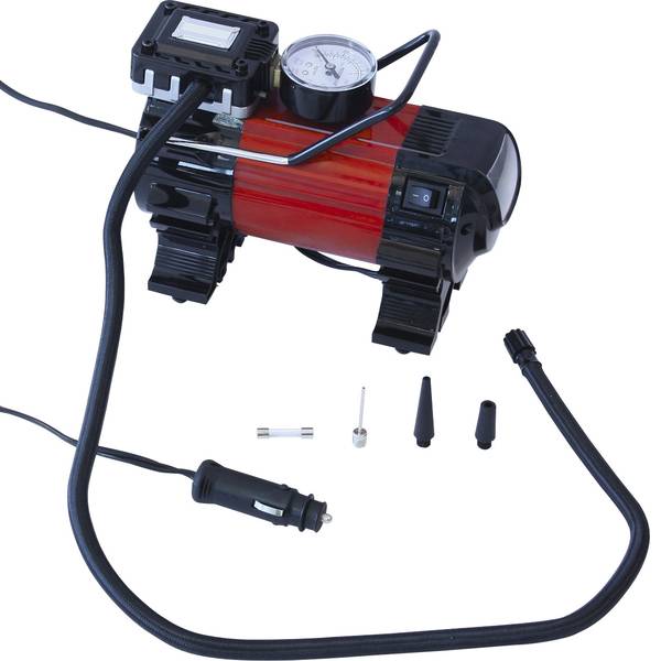 Compressori - Dino KRAFTPAKET 136309 Compressore 6.9 bar adattatore 12V per funzionamento via cavo, Manometro analogico, con lampada - Compressori - Dino KRAFTPAKET 136309 Compressore 6.9 bar adattatore 12V per funzionamento via cavo, Manometro analogico, con lampada -