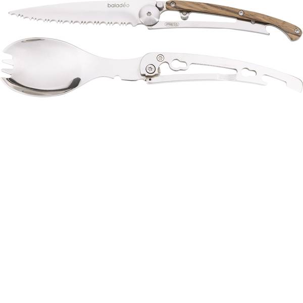 Stoviglie da campeggio - Posate da campeggio baladeo Ultimate 1 pz. 814010 Acciaio, Legno - Stoviglie da campeggio - Posate da campeggio baladeo Ultimate 1 pz. 814010 Acciaio, Legno -