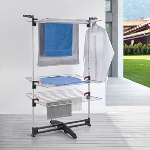 Stendibiancheria - Metaltex ciclone torre Vario asciugatrice 3 ripiani - Stendibiancheria - Metaltex ciclone torre Vario asciugatrice 3 ripiani -