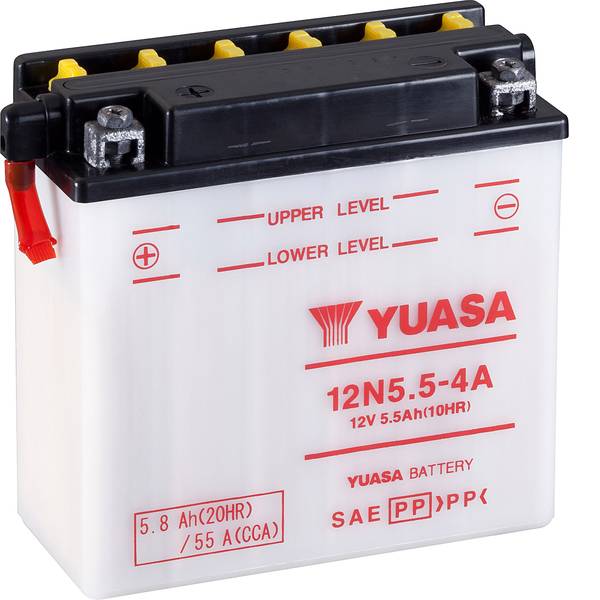 Batterie per motociclette - Batteria per moto Yuasa 12N5.5-4A 12 V 5.5 Ah Adatto per Motociclette, Motorroller, Quad, Moto dacqua, Jet ski, - Batterie per motociclette - Batteria per moto Yuasa 12N5.5-4A 12 V 5.5 Ah Adatto per Motociclette, Motorroller, Quad, Moto dacqua, Jet ski, -