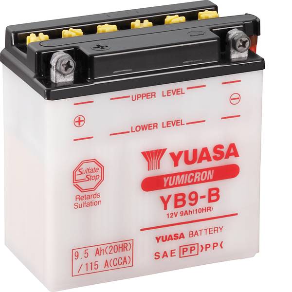 Batterie per motociclette - Batteria per moto Yuasa YB9-B 12 V 9 Ah Adatto per Motociclette, Motorroller, Quad, Moto dacqua, Jet ski, Schneemobile, - Batterie per motociclette - Batteria per moto Yuasa YB9-B 12 V 9 Ah Adatto per Motociclette, Motorroller, Quad, Moto dacqua, Jet ski, Schneemobile, -