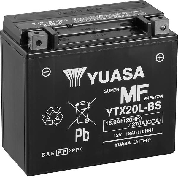 Batterie per motociclette - Batteria per moto Yuasa YTX20L-BS 12 V 18 Ah Adatto per Motociclette, Quad, Moto dacqua, Jet ski, Schneemobile - Batterie per motociclette - Batteria per moto Yuasa YTX20L-BS 12 V 18 Ah Adatto per Motociclette, Quad, Moto dacqua, Jet ski, Schneemobile -