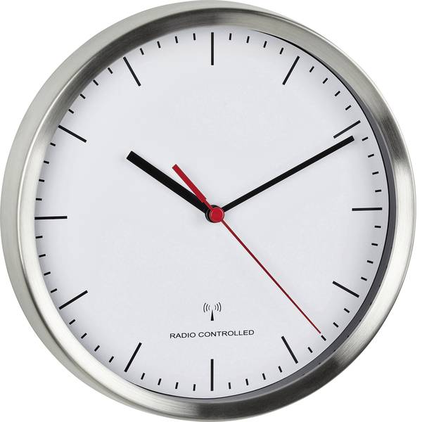 Orologi da parete - TFA 60.3530.02 Radiocontrollato Orologio da parete 220 mm x 45 mm Alluminio (spazzolato) - Orologi da parete - TFA 60.3530.02 Radiocontrollato Orologio da parete 220 mm x 45 mm Alluminio (spazzolato) -