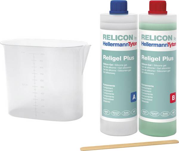 HellermannTyton 435-00752 Religel Plus 1000ml-SIG-CL/GN Gel bicomponente Contenuto: 1 pz.