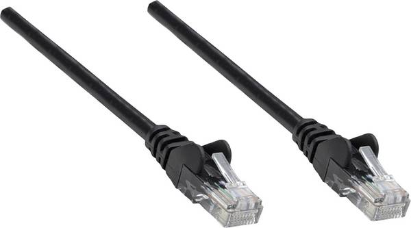 Intellinet 338387 RJ45 Cavo di rete, cavo patch CAT 5e U/UTP 1.50 m Nero 1 pz.