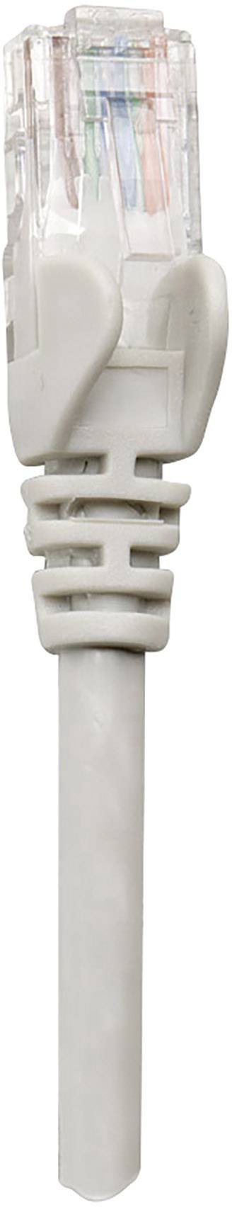 Una spina Ethernet grigia utilizzata per la connessione di rete in computer e dispositivi.