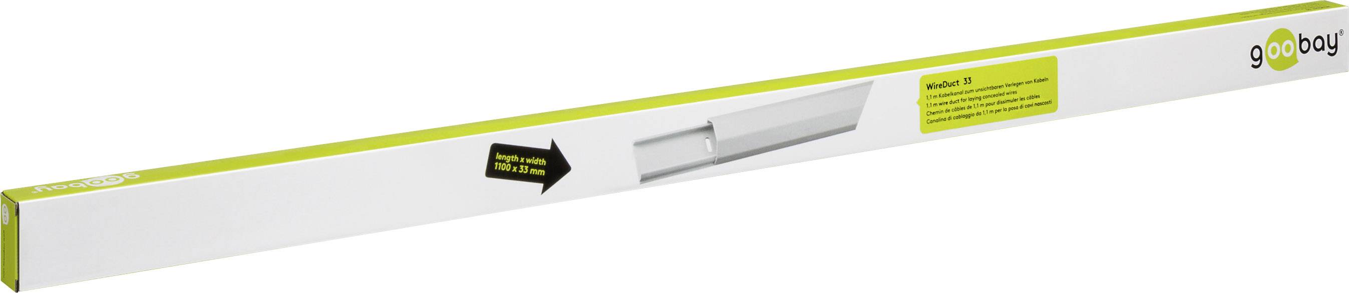 Canalina per cavi in alluminio semicircolare Goobay - Hardware di montaggio incluso con la gestione dei cavi-4