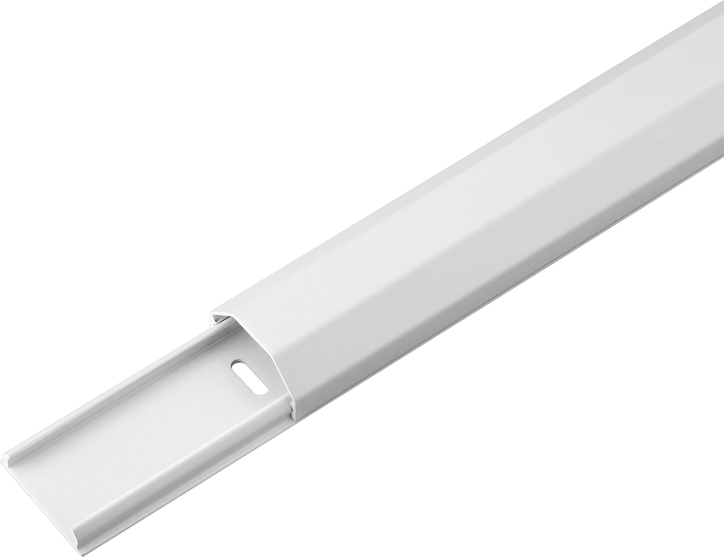 Canalina per cavi in alluminio semicircolare Goobay - Hardware di montaggio incluso con la gestione dei cavi-0