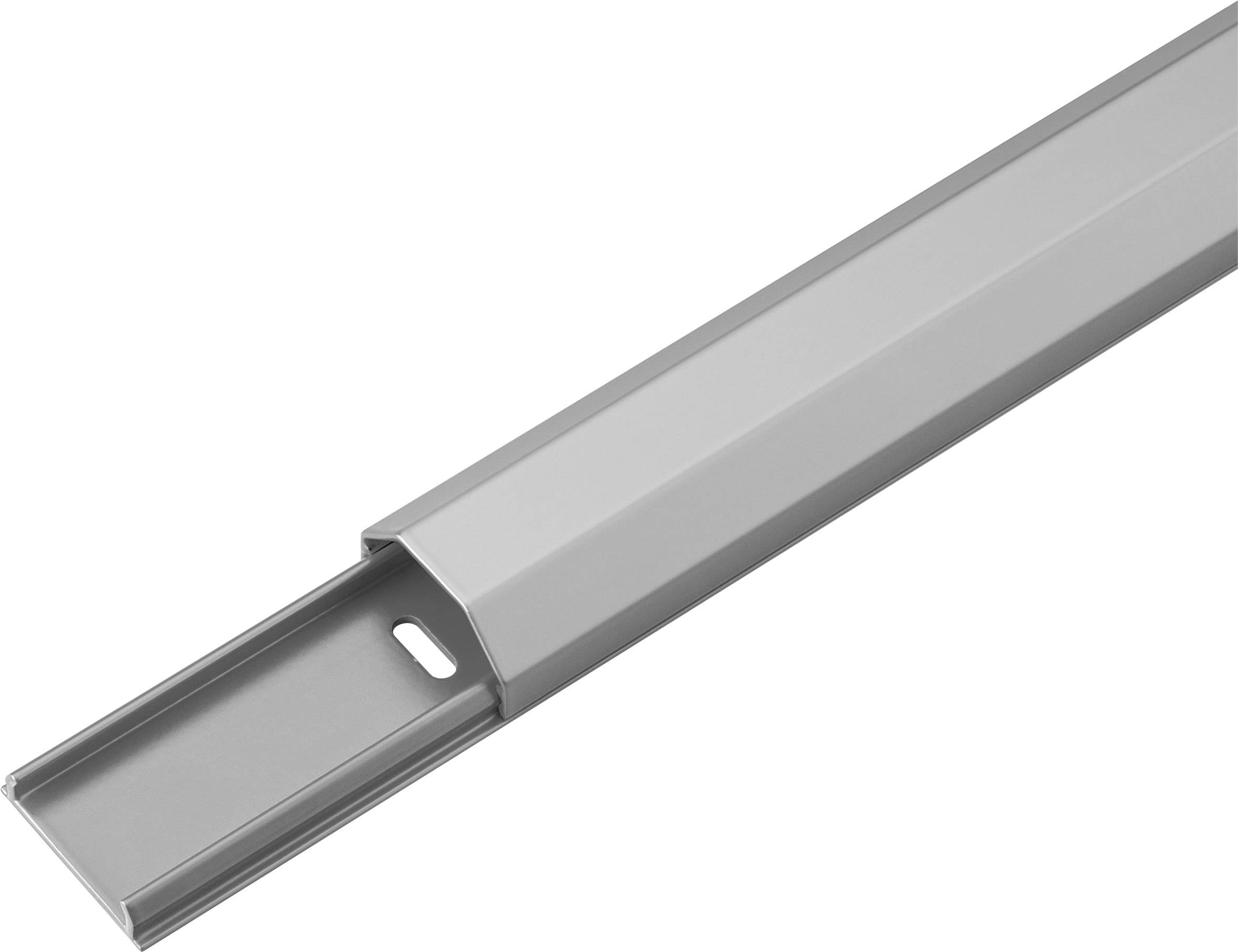 Canalina per cavi in alluminio semicircolare Goobay - Hardware di montaggio incluso con la gestione dei cavi-0