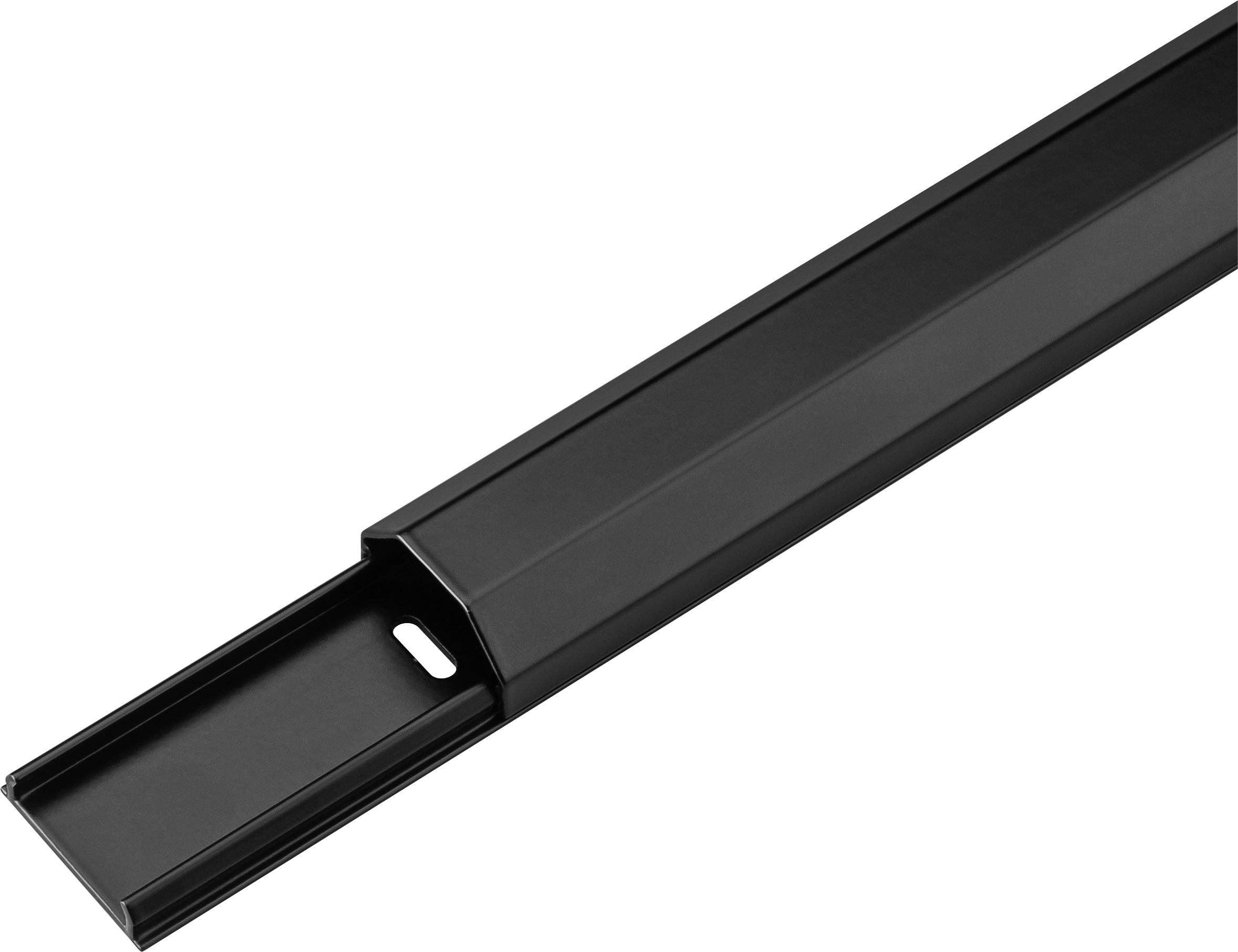 Canalina per cavi in alluminio semicircolare Goobay - Hardware di montaggio incluso con la gestione dei cavi-0