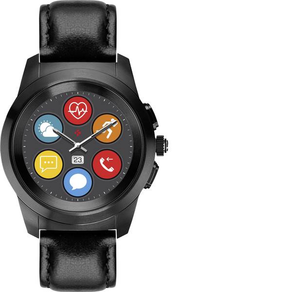 Dispositivi indossabili - Smartwatch MyKronoz ZETIME PREMIUM PETITE Col. corpo: Titanio Colore (braccialetto): Nero - Dispositivi indossabili - Smartwatch MyKronoz ZETIME PREMIUM PETITE Col. corpo: Titanio Colore (braccialetto): Nero -