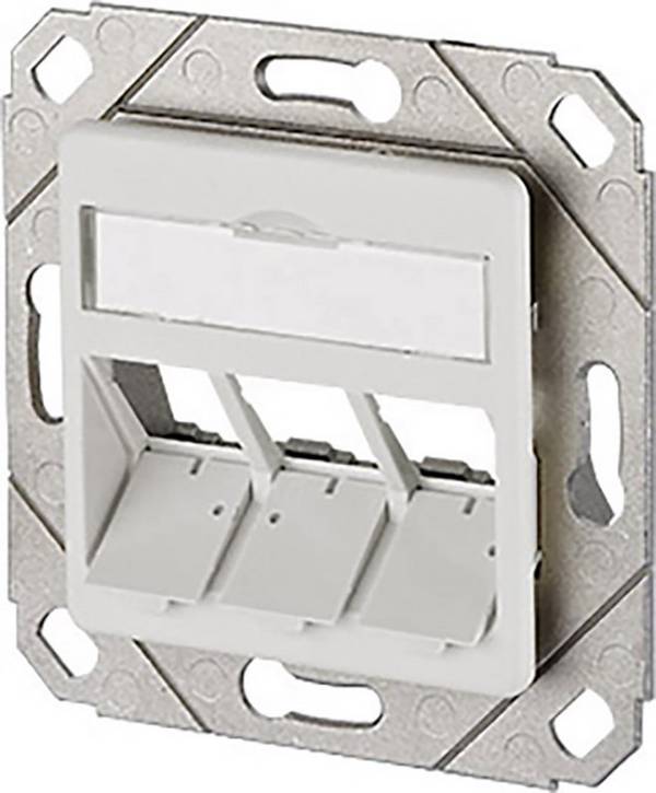Modulo METZ CONNECT scatola di derivazione da incasso, 3 porte non equipaggiate bianco puro