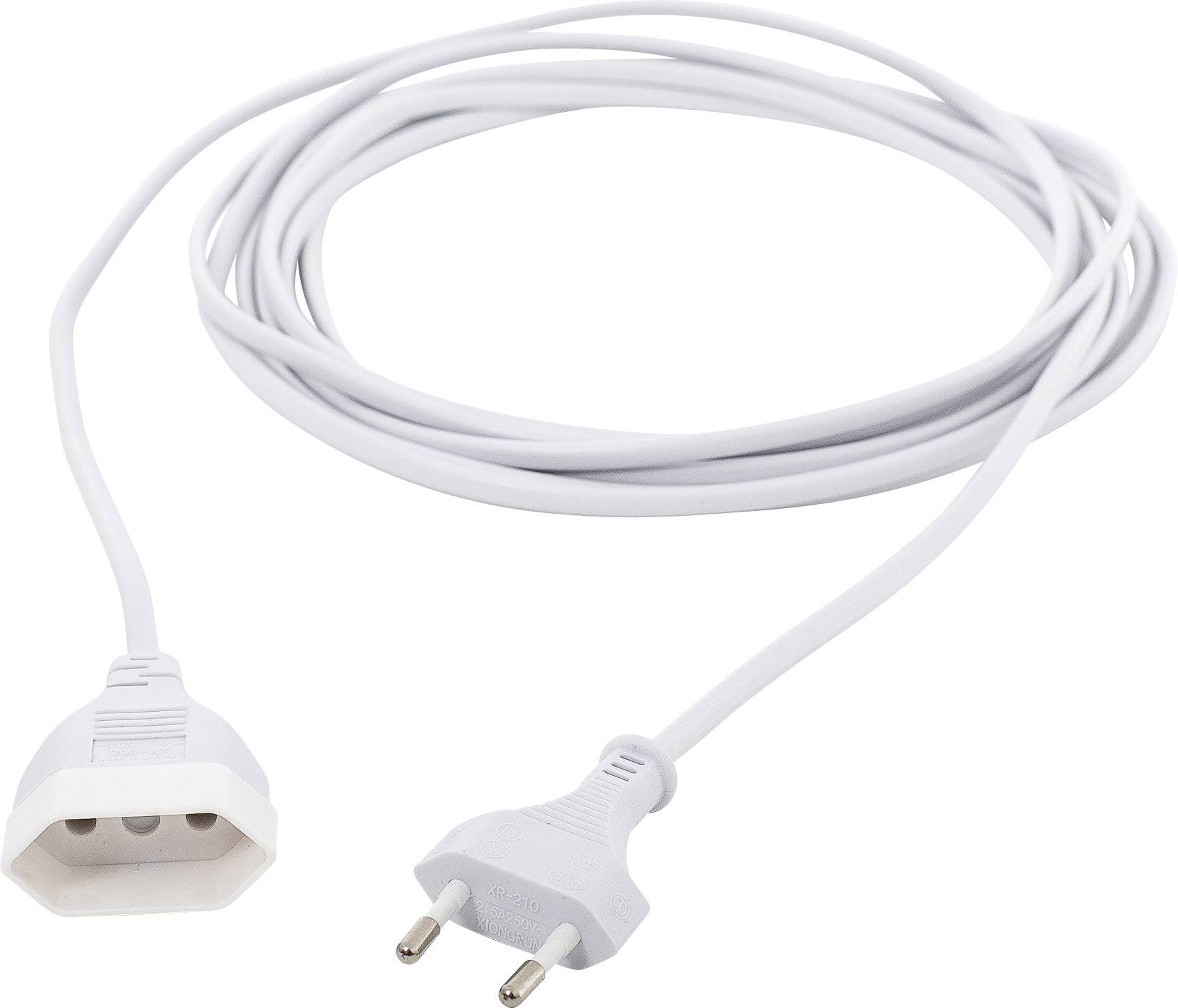 HAWA R697 Alimentazione Prolunga 2.5 A Bianco 2.00 m H03VVH2-F 2X 0,75 mm² piatto