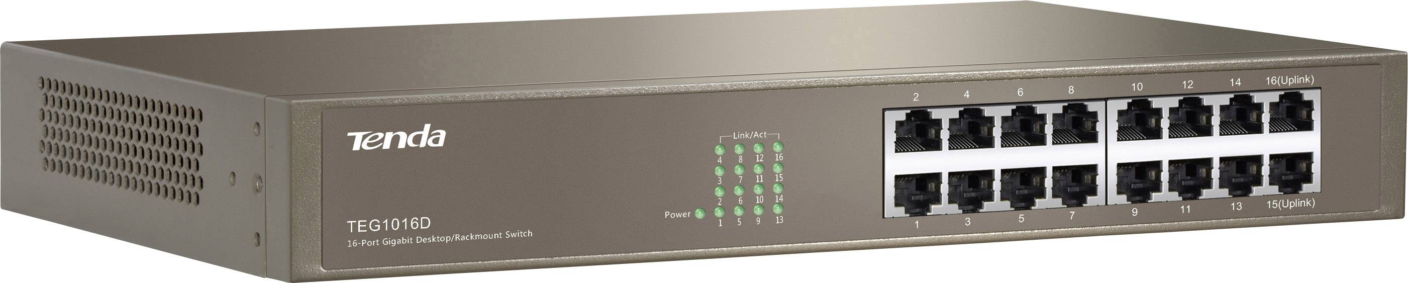 Switch TENDA TEG1016D 16 porte 10/100/1000MBPS 11''-2