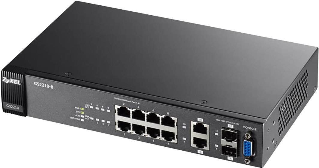 ZyXEL GS2210-8-EU0101F GS2210-8 Switch di rete 8+2 porte