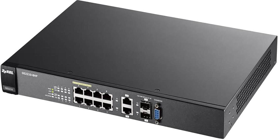 ZyXEL GS2210-8HP-EU0101F GS2210-8HP Switch di rete 8+2 porte Funzione PoE