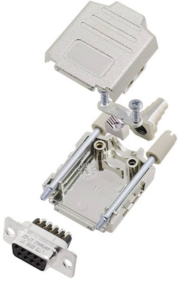 Amphenol L17DPPK25-M+L77DB25SST KIT connettori femmina SUB-D 180 ° Numero Poli (num): 25 A vite 1 pz.