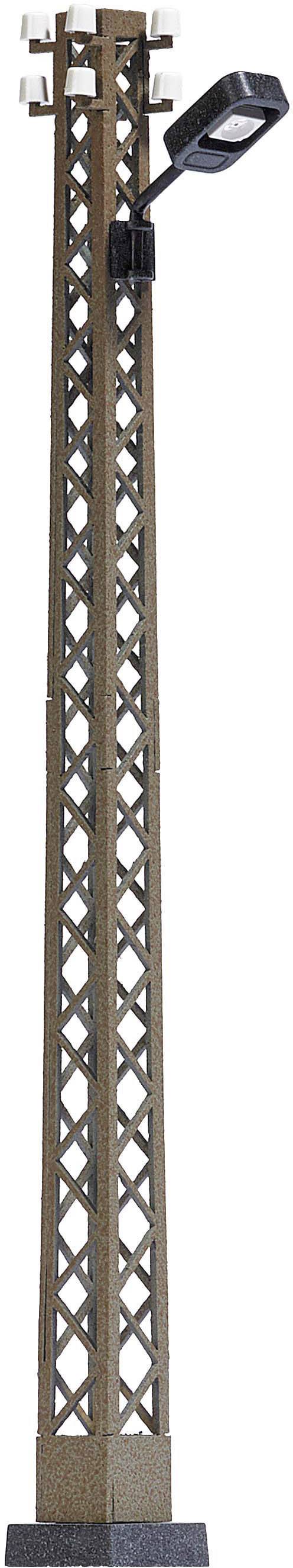 Busch H0 Lampione su traliccio singola Modello pronto, già assemblato 4180 1 pz.