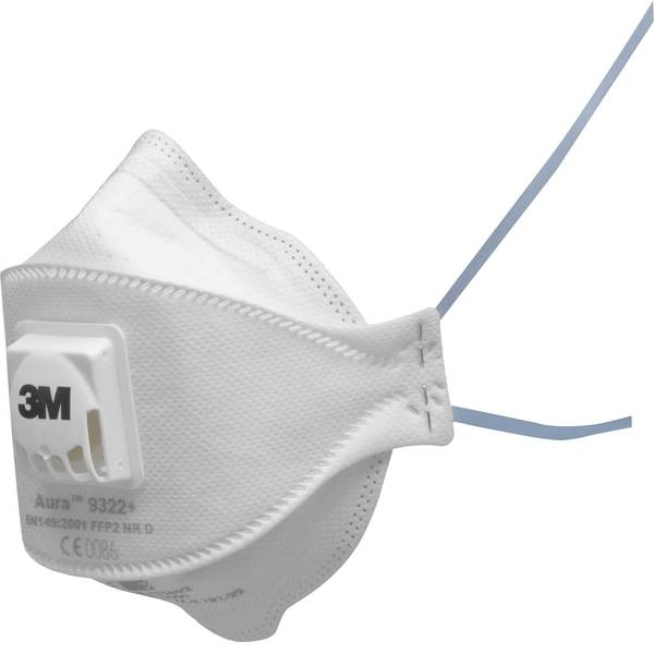 Maschere per polveri fini - 3M 9322+SV Mascherina antipolvere con valvola FFP2 D 5 pz. - Maschere per polveri fini - 3M 9322+SV Mascherina antipolvere con valvola FFP2 D 5 pz. -