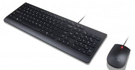Lenovo Lenovo Essential Wired Combo - Tastatur- USB Kit tastiera, mouse Tedesco, QWERTZ Nero-0