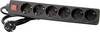 Kopp 120915006 Multipresa con interruttore 6 scomparti Nero Schuko 1 pz.
