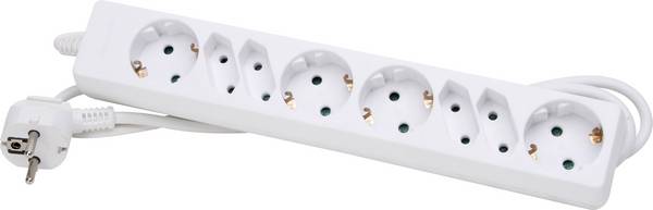 Kopp 120502004 Multipresa 8 scomparti Bianco artico Schuko 1 pz.
