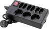 Kopp 129805005 Multipresa con interruttore 9 scomparti Nero Schuko 1 pz.