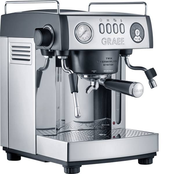 Macchine per caffè espresso - Macchina caffè a filtri Graef ES902EU Acciaio, Nero 2515 W Con ugello schiumalatte - Macchine per caffè espresso - Macchina caffè a filtri Graef ES902EU Acciaio, Nero 2515 W Con ugello schiumalatte -