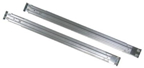 'Due binari metallici affiancati, probabilmente utilizzabili come guide per cassetti.'