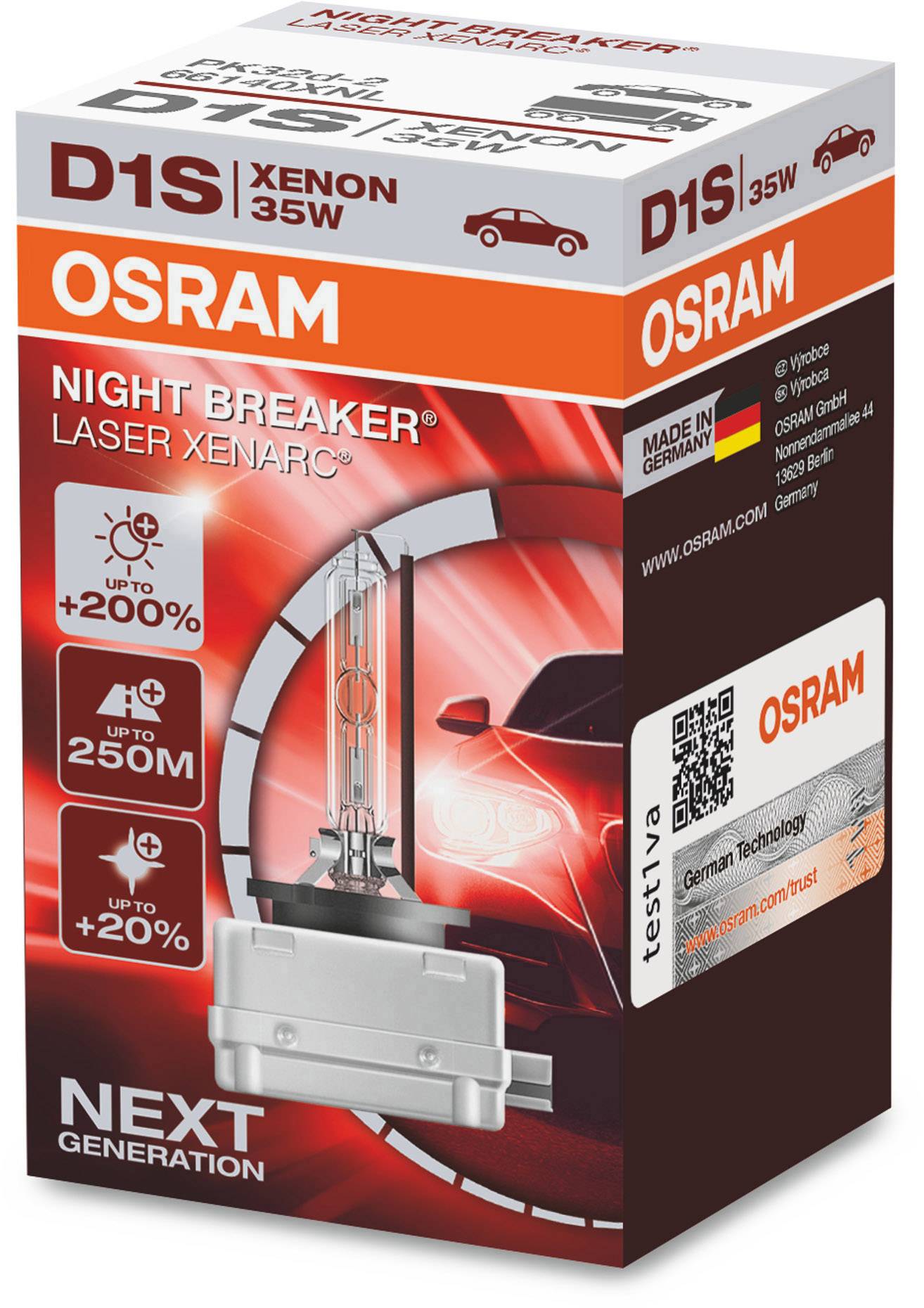 OSRAM 66140XNL Lampadina allo Xeno Xenarc Night Breaker® Laser D1S 35 W 85 V-3