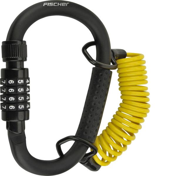 Lucchetti da bicicletta - Fischer Fahrrad 85909 Lucchetto con cavo a spirale Lucchetto a codice - Lucchetti da bicicletta - Fischer Fahrrad 85909 Lucchetto con cavo a spirale Lucchetto a codice -