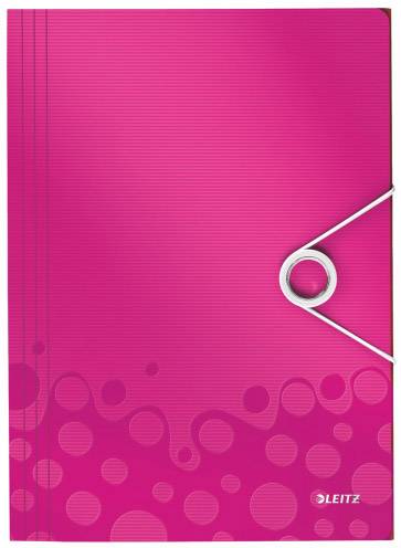 Leitz Cartella a 3 lembi WOW 4599 4599-00-23 DIN A4 Rosa 1 pz.-0