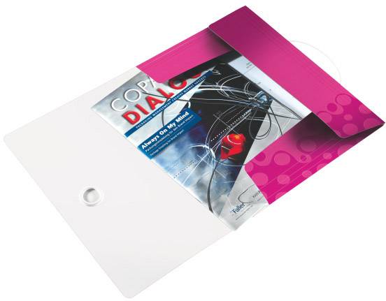 Leitz Cartella a 3 lembi WOW 4599 4599-00-23 DIN A4 Rosa 1 pz.-2