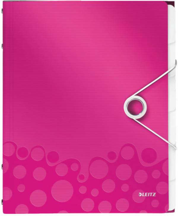 Leitz WOW 4633 4633-00-23 Cartellina con divisori Rosa DIN A4  Numero scomparti: 6