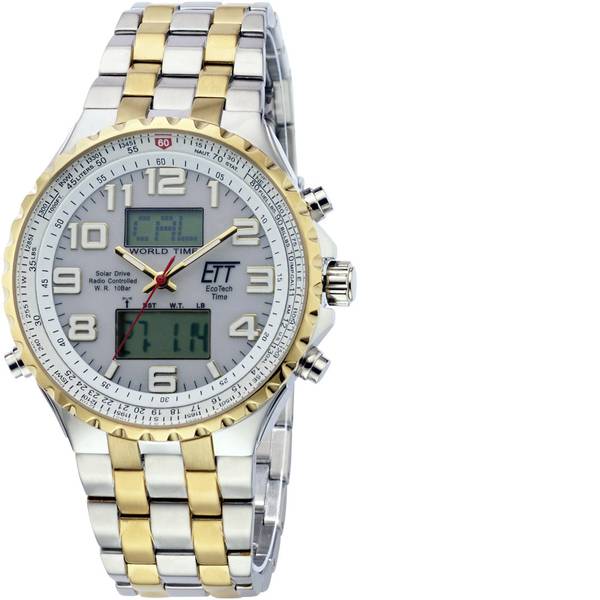 Orologi da polso - Radiocontrollato, Solare Cronografo EGS-11329-82M (Ø x A) 45 mm x 14 mm Argento, Oro Materiale cassa=Acciaio inox - Orologi da polso - Radiocontrollato, Solare Cronografo EGS-11329-82M (Ø x A) 45 mm x 14 mm Argento, Oro Materiale cassa=Acciaio inox -