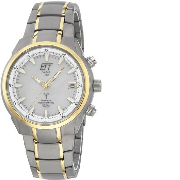 Orologi da polso - Radiocontrollato, Solare Orologio da polso EGT-11337-51M (Ø x A) 42 mm x 11 mm Argento, Oro Materiale cassa=Titanio - Orologi da polso - Radiocontrollato, Solare Orologio da polso EGT-11337-51M (Ø x A) 42 mm x 11 mm Argento, Oro Materiale cassa=Titanio -
