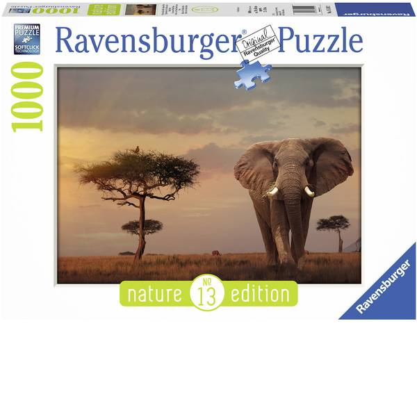 Puzzle - Ravensburger Puzzle - Elefante in Masai Mara Parco Nazionale - Puzzle - Ravensburger Puzzle - Elefante in Masai Mara Parco Nazionale -