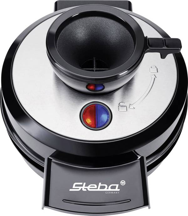 Steba WE 20 Macchina per cialde Nero, acciaio inox