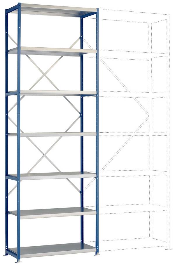 Manuflex RP1620.7016 Modulo di base per scaffale archiviazione 100 kg (L x A x P) 97 x 2.5 x 60 cm Acciaio verniciato a polvere Antracite Ripiano in metallo