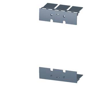 Due clip metalliche grigie, disposte una sopra l'altra, con fori per il fissaggio. Sono utilizzate per montare componenti su superfici.