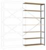 Manuflex RP1745.3003 Modulo di espansione per scaffale archiviazione 160 kg (L x A x P) 1.47 x 3 x 1 m Acciaio verniciato a polvere Rosso rubino Ripiano in legno