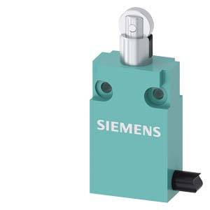 Un componente turchese con la scritta 'Siemens', probabilmente un interruttore o un sensore elettrico, su sfondo bianco.