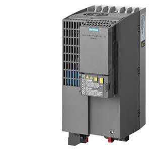 Un convertitore di frequenza elettrico con fessure di ventilazione laterali e indicatori di controllo sul lato frontale, utilizzato per il controllo dei motori.