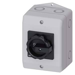 Scatola di controllo grigia, resistente alle intemperie, con manopola nera centrale per il controllo di dispositivi elettrici.