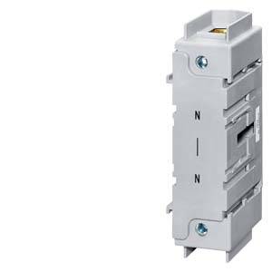 Un interruttore automatico grigio, unipolare, con fissaggio a vite, contrassegnato dalla lettera 'N'.