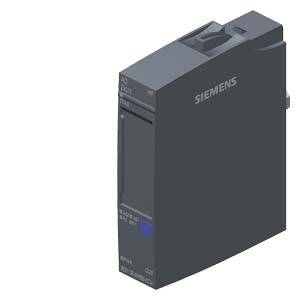 Un modulo industriale Siemens grigio scuro con interfaccia seriale e display LED, utilizzato per il controllo di processi di automazione.