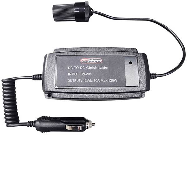 Accessori e ricambi per mini frigo - Convertitore di tensione Profi Power Inverter 24/12V 2950064 120 W 1 pz. (L x L x A) 150 x 55 x 70 mm - Accessori e ricambi per mini frigo - Convertitore di tensione Profi Power Inverter 24/12V 2950064 120 W 1 pz. (L x L x A) 150 x 55 x 70 mm -