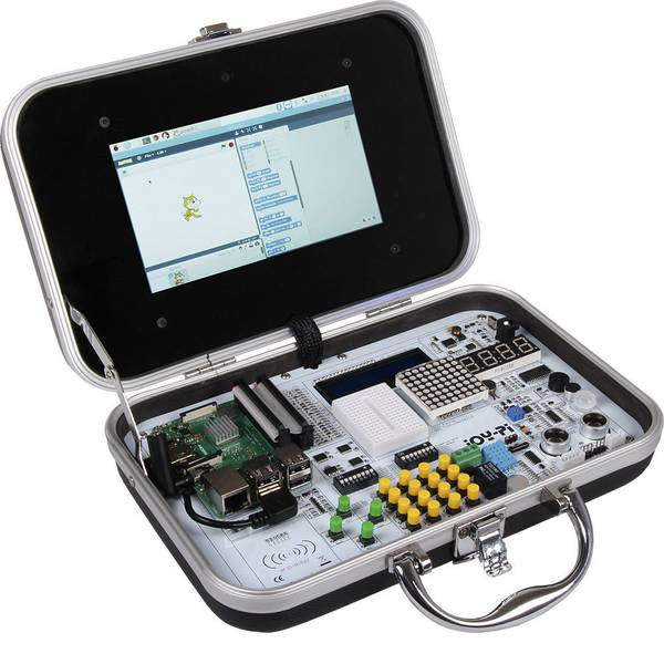 Schede di sviluppo e Single Board Computer - Kit valigetta per esperimenti Joy-Pi, Joy-it, All in One education box, adatto per Raspberry Pi - Schede di sviluppo e Single Board Computer - Kit valigetta per esperimenti Joy-Pi, Joy-it, All in One education box, adatto per Raspberry Pi -